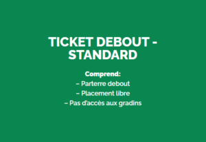 Ticket Debout STANDARD